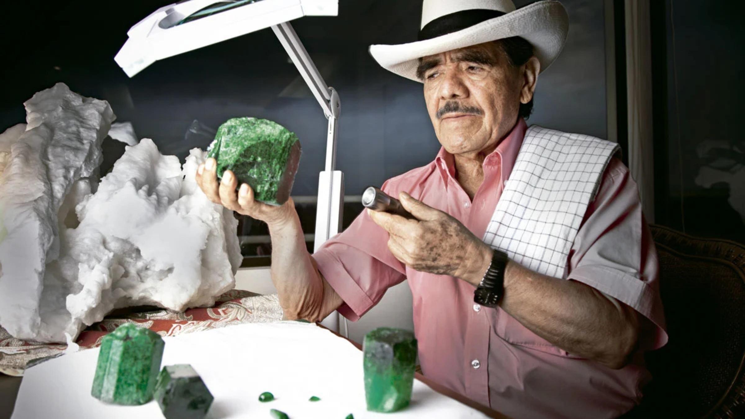 The historic emerald “Tsar”, Víctor Carranza